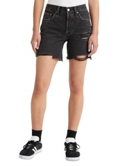 Levi's 501 Mid-Thigh High Rise Straight Fit Denim Shorts - Fade Off