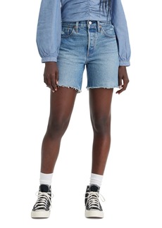 Levi's 501 Mid-Thigh High Rise Straight Fit Denim Shorts - Sure Time