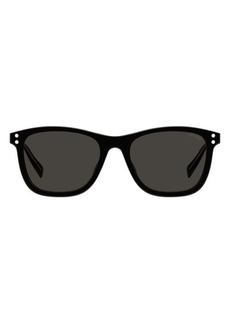levi's 53mm Mirrored Rectangle Sunglasses