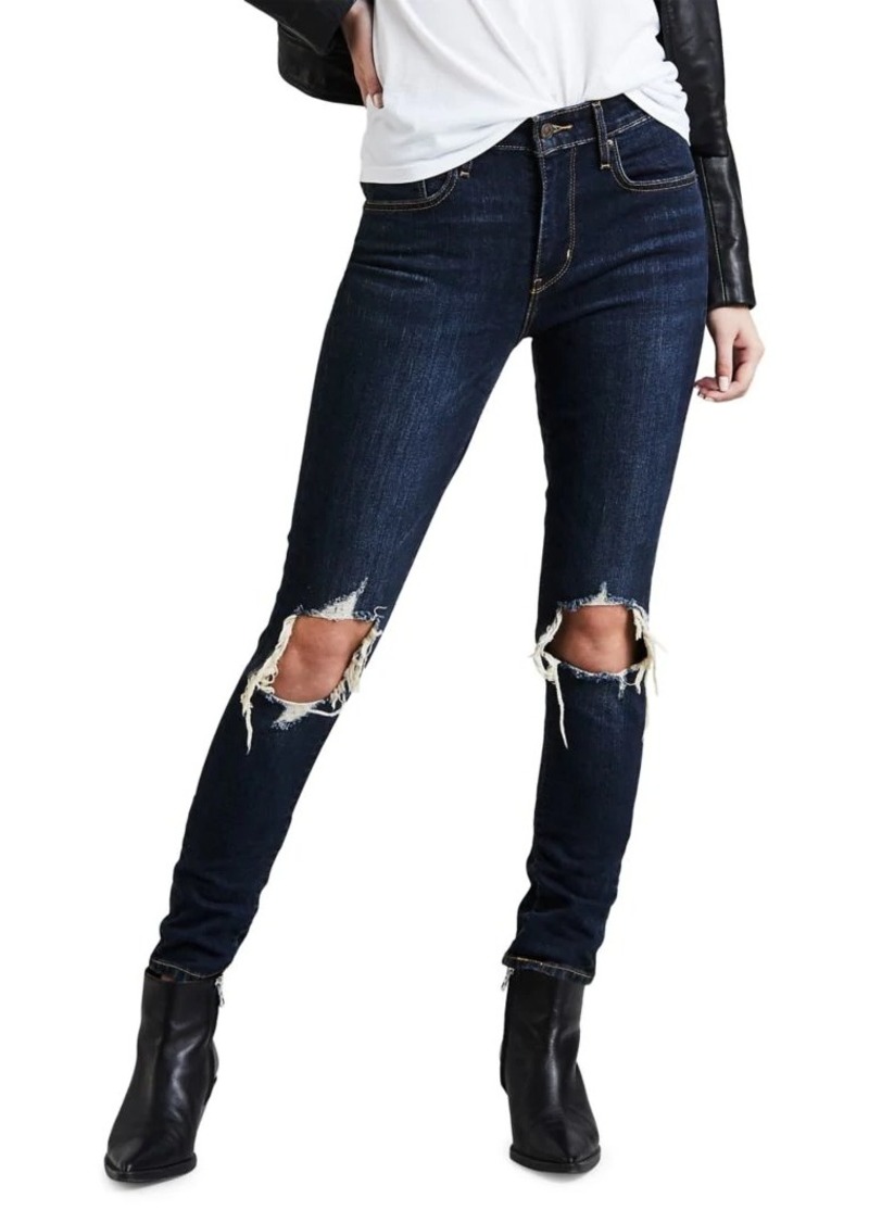 levi's 721 ripped skinny jeans