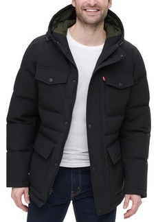 levi's Arctic Cloth Heavyweight Parka Jacket in Black at Nordstrom