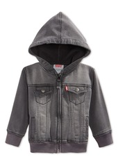 Levi's Baby Boys or Baby Girls Knit Hooded Jacket - Medium Denim