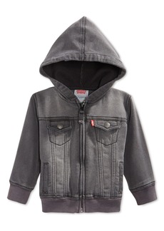 Levi's Baby Boys or Baby Girls Knit Hooded Jacket - Grey