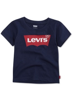 Levi's Baby Boys or Baby Girls Short Sleeve Classic Batwing T Shirt - Dress Blues