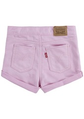 Levi's Baby Girls Knit Denim Roll Up Shorts - Rose Shadow
