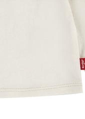 Levi's Baby Girls Scrunchie Waist Skirtall and T-shirt, 2 Piece Set - Antique White