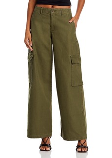 Levi's Baggy High Rise Wide Leg Cargo Jeans in Olive Night
