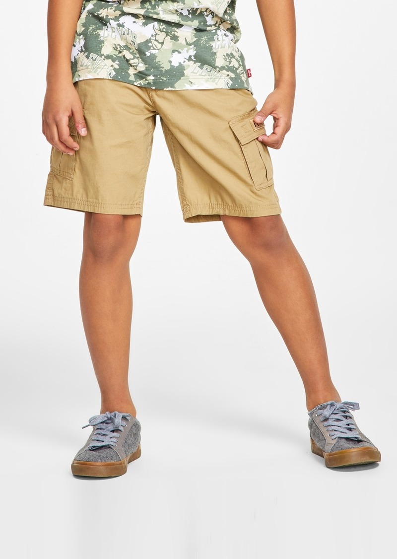 Levi's Big Boys Adjustable Waistband Cargo Pocket Shorts - Harvest Gold