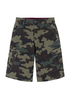 Levi's Big Boys Adjustable Waistband Cargo Pocket Shorts - Camo