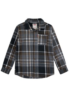 Levi's Big Boys Flannel Shirt - Rubber