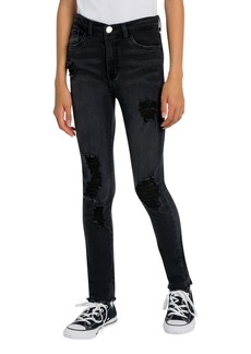 Levi's Big Girls 720 High Rise Super Skinny Vintage-Like Distressed Jeans - Megatron