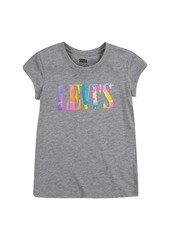 Levi's Big Girls Rainbow Logo Short Sleeve T-shirt