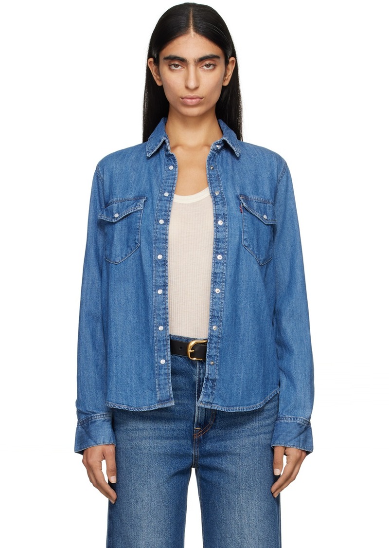 Levi's Blue Iconic Western Denim Shirt