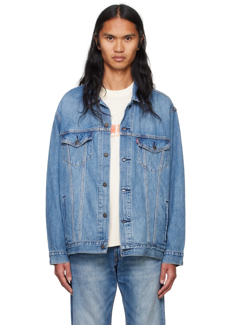 Levi's Blue Relaxed-Fit Denim Trucker Jacket