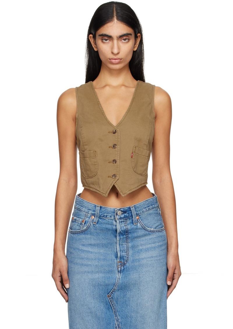 Levi's Brown Tailored Vest