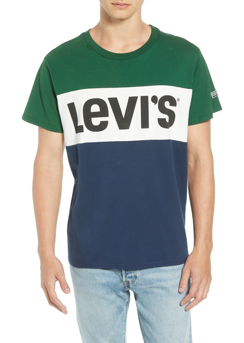 levis colorblock t shirt