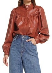 levi's Darby Faux Leather Shirt in Brandy Brown at Nordstrom
