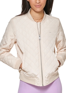 Levi's Diamond Quilted Casual Bomber Jacket - Natural Sand