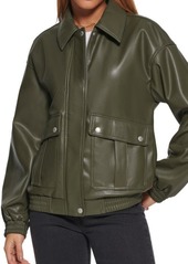 levi's Faux Leather Dad Bomber Jacket