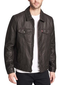 levi's Faux Leather Trucker Jacket