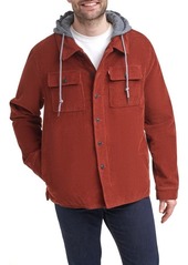 levi's Faux Shearling Lined Hooded Corduroy Shirt Jacket