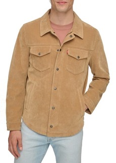 levi's Faux Suede Zip-Up Shirt Jacket