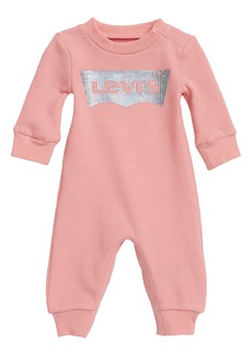 levi's Graphic Thermal Romper in Blush at Nordstrom