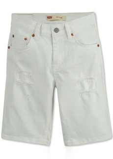 Levi's Toddler Boys 511 Slim-Fit Destroyed Denim Shorts - White