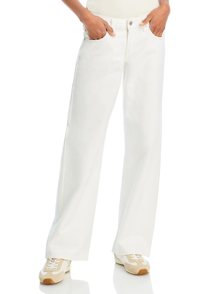 Levi's Low Loose Mid Rise Wide Leg Jeans in White