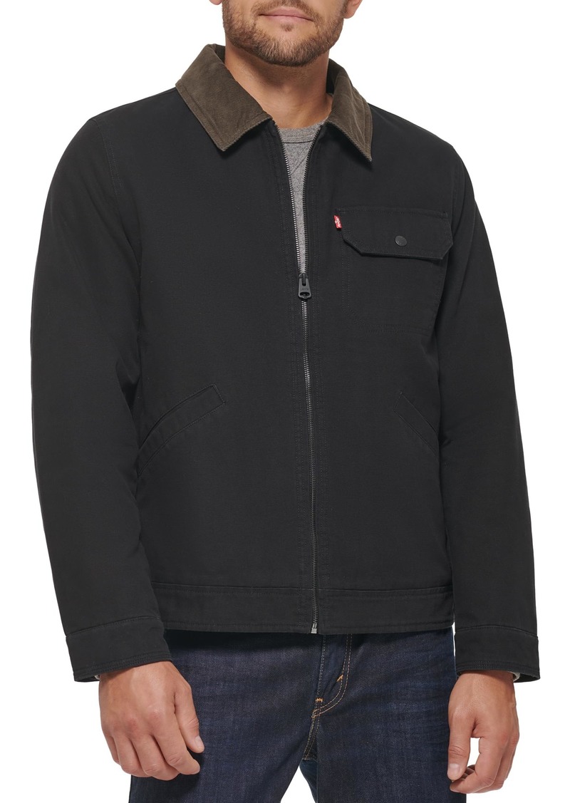 Levi's Men's 4-Pocket Depot Jacket with Corduroy Collar