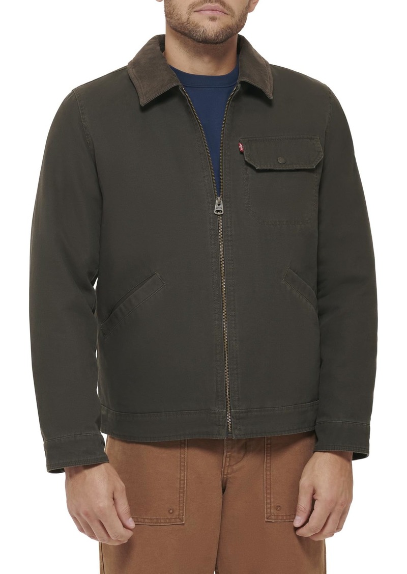 Levi's Men's 4-Pocket Depot Jacket with Corduroy Collar