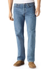 Levi's Men's 501 Original Fit Button Fly Non-Stretch Jeans - Medium Stonewash