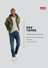 Levi's Men's 502 Taper Soft Twill Jeans - Graphite