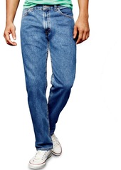 Levi's Men's 505 Regular Fit Non-Stretch Jeans - Dark Stonewash