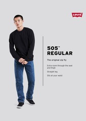 Levi's Men's 505 Regular Fit Jeans - Fremont Crank Bait