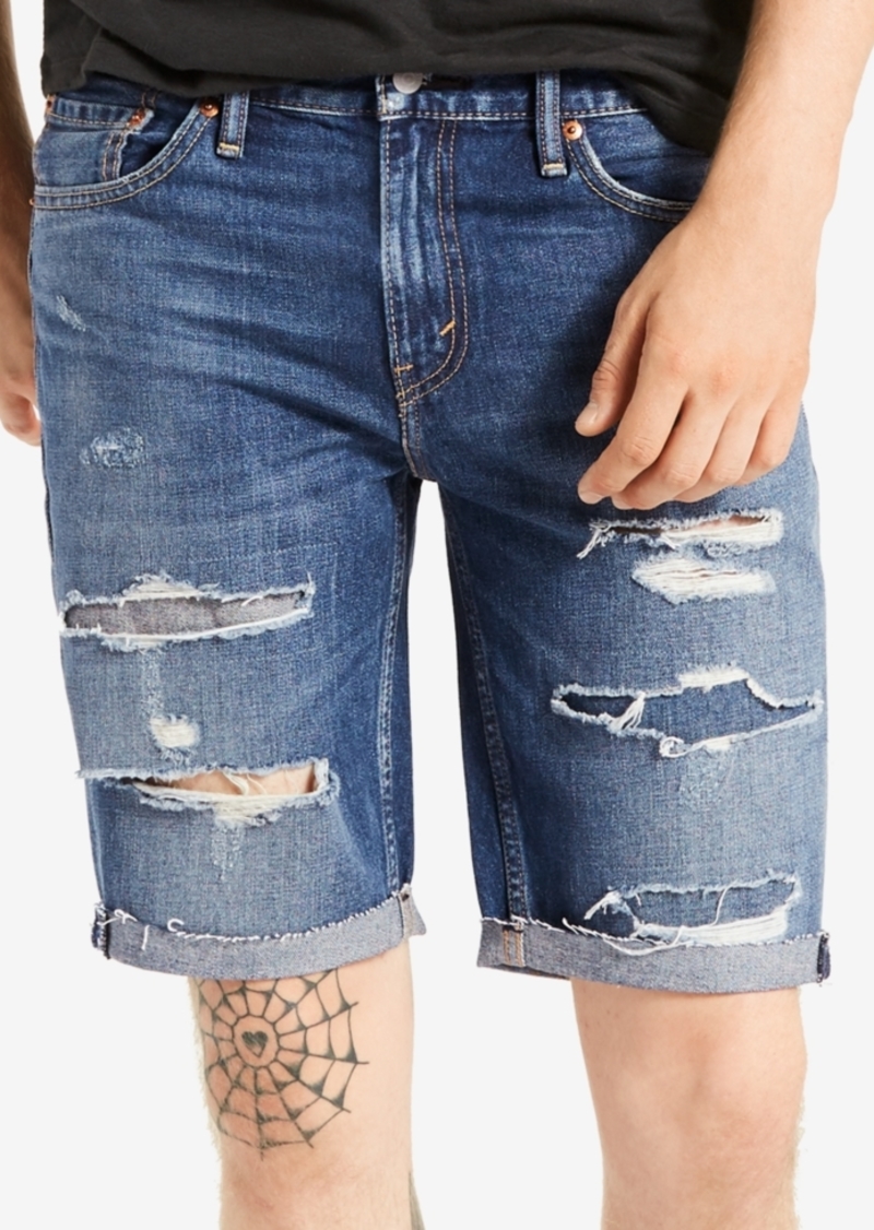 Levi's Levi's Men's 511 Slim-Fit Cutoff Ripped Jean Shorts ...