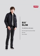 Levi's Men's 511 Slim-Fit Stretch Ease Jeans - Glowing Octupus