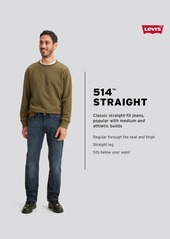 Levi's Men's 514 Straight Fit Jeans - Stonewash Stretch