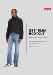 Levi's Men's 527 Flex Slim Bootcut Fit Jeans - Native Cali Black