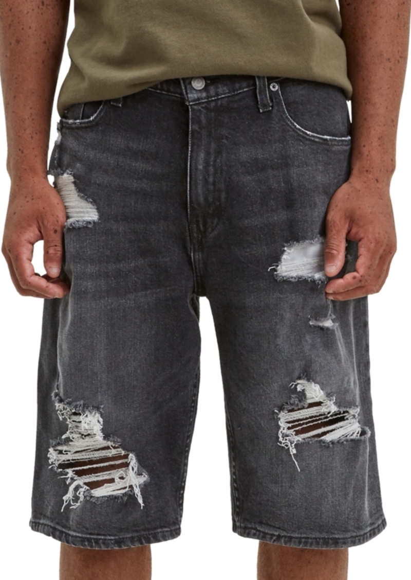 levis ripped shorts mens