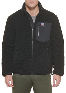 Levi's Men's All Over Sherpa Jacket with Patch Pocket