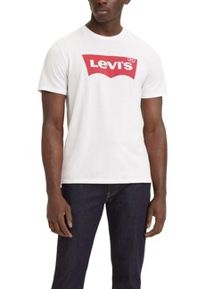 Levi's Men's Graphic Logo Batwing Short Sleeve T-shirt - White