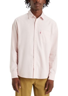 Levi's Men's Classic 1 Pocket Regular-Fit Long Sleeve Shirt - Silver Pink