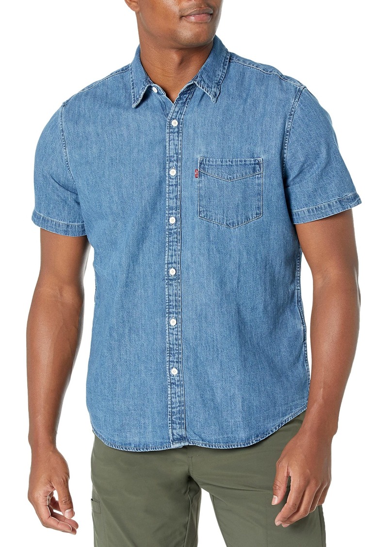 Levi's Men's Classic 1 Pocket Short Sleeve Button Up Shirt (Also Available in Big)