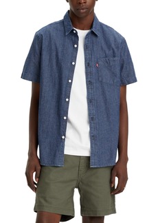 Levi's Men's Classic 1 Pocket Short Sleeve Regular Fit Shirt - Quintara Stonewash