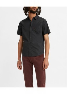 Levi's Men's Classic 1 Pocket Short Sleeve Regular Fit Shirt - Jet Black