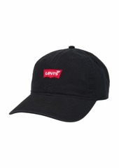 Levi's Men's Classic Baseball Hat with Logo Black/RED
