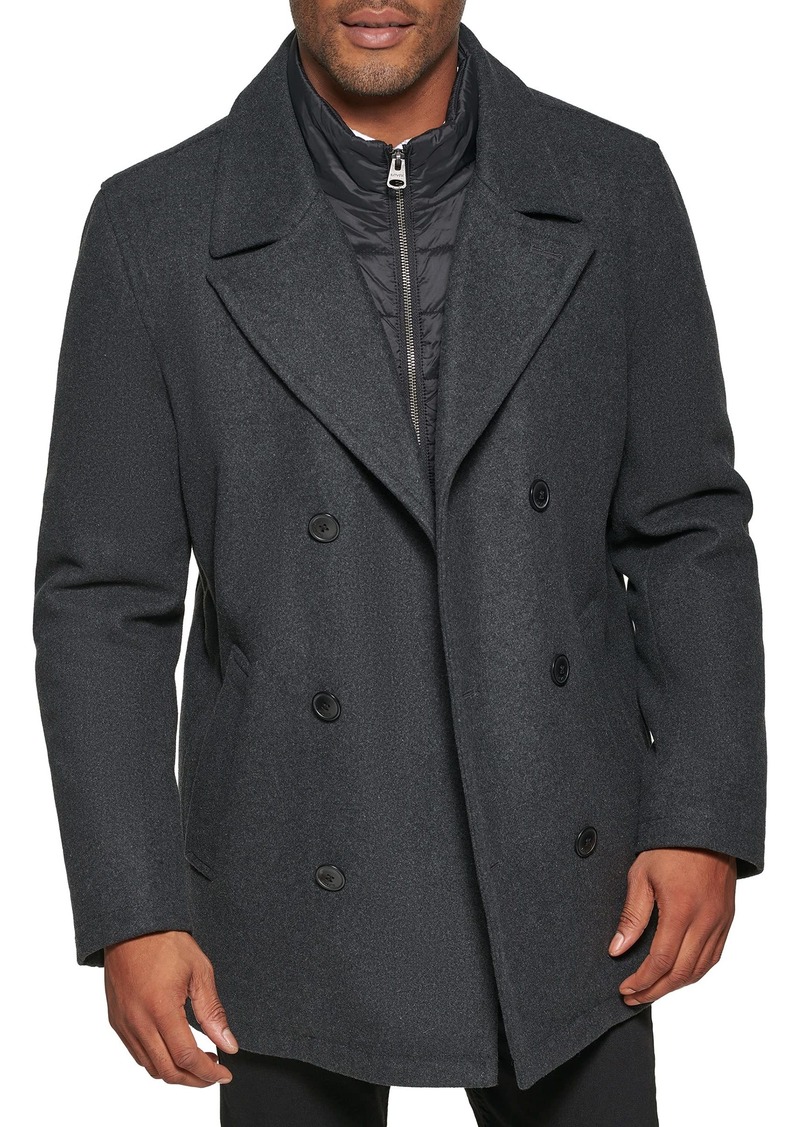 Levi's mens Wool Classic Double-breasted Wool-blend Peacoat Jacket   US