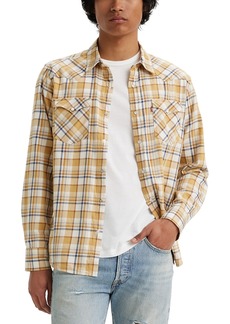Levi's Men's Classic Standard Fit Western Shirt - Peter Plaid Curry
