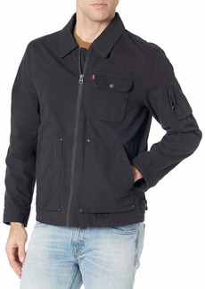 Levi's Men's Cotton Canvas Trucker Jacket with Removable Hood